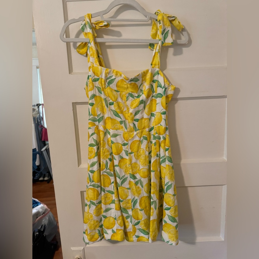 Zara lemon mini sundress